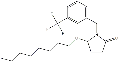 5-(Octyloxy)-1-[3-(trifluoromethyl)benzyl]pyrrolidin-2-one Struktur