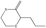 2-Methylene-3-propyl-1,4-dithiane Struktur