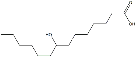 8-Hydroxymyristic acid Struktur