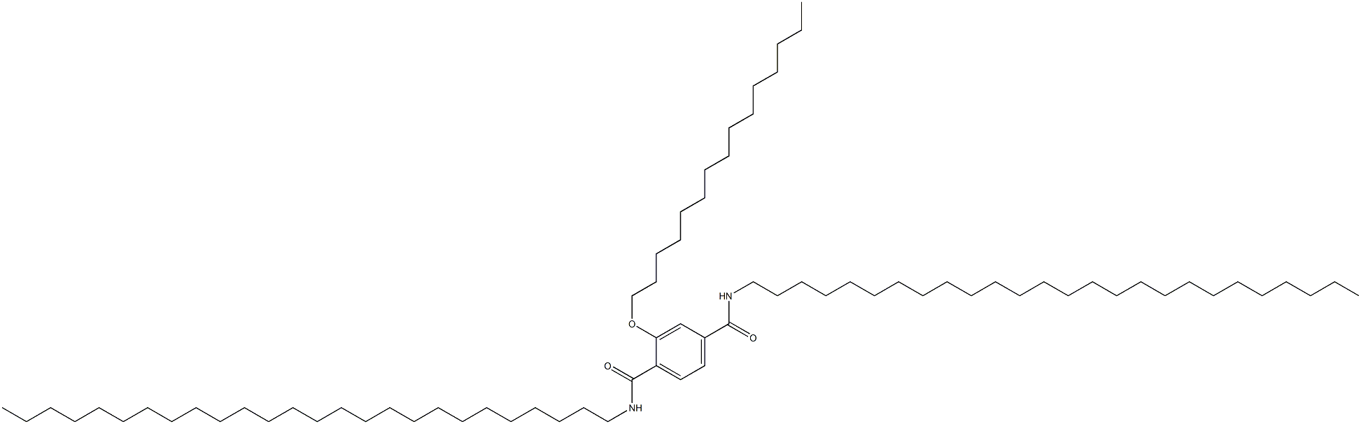 2-(Pentadecyloxy)-N,N'-dihexacosylterephthalamide Struktur