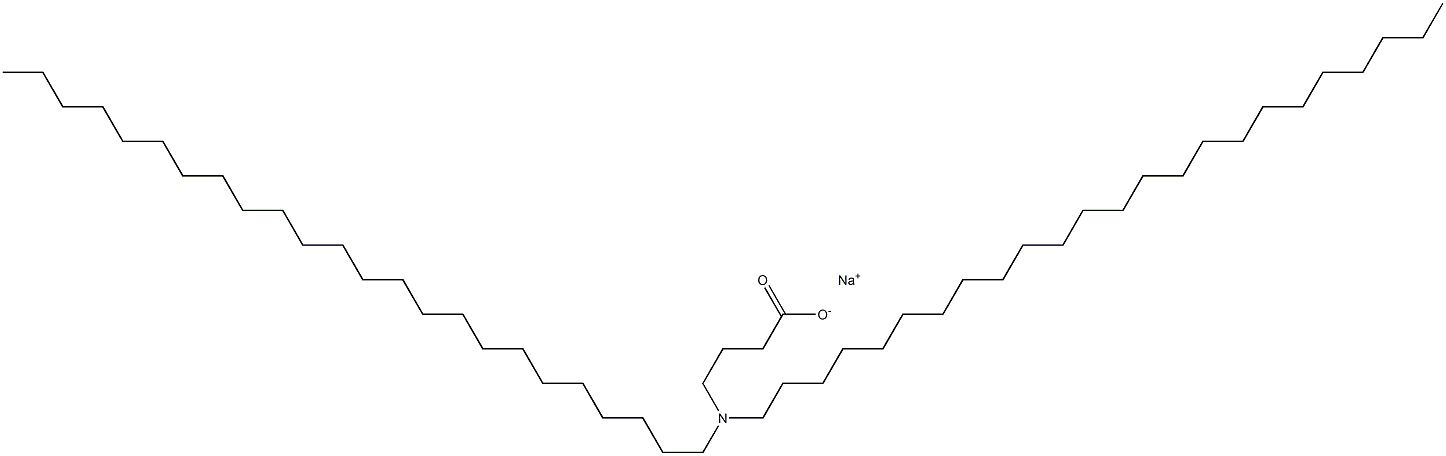 4-(Ditetracosylamino)butyric acid sodium salt Struktur