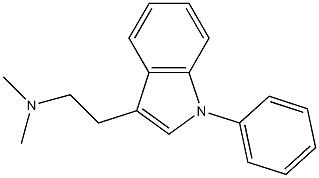 3-(2-Dimethylaminoethyl)-1-phenyl-1H-indole Struktur