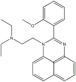 N,N-Diethyl-2-(2-methoxyphenyl)-1H-perimidine-1-ethanamine Struktur