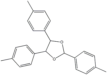 2,4,5-Tri(4-methylphenyl)-4,5-dihydro-1,3-dioxole Struktur