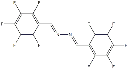 1,2-Bis(2,3,4,5,6-pentafluorobenzylidene)hydrazine Struktur