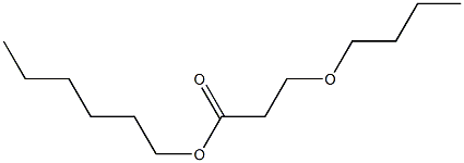 3-Butoxypropionic acid hexyl ester Struktur