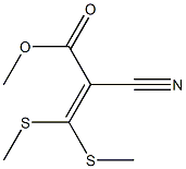 2-Cyano-3,3-bis(methylthio)acrylic acid methyl ester Struktur