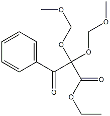 2,2-Di(methoxymethoxy)-3-phenyl-3-oxopropanoic acid ethyl ester Struktur