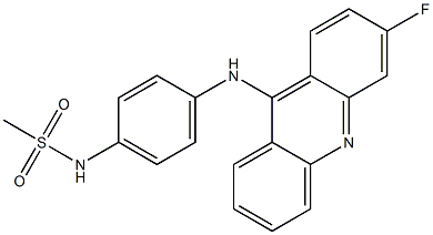 N-[4-(3-Fluoro-9-acridinylamino)phenyl]methanesulfonamide Struktur