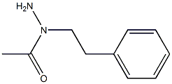 1-(2-Phenylethyl)-1-acetylhydrazine Struktur