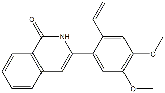 3-(2-Ethenyl-4,5-dimethoxyphenyl)isoquinolin-1(2H)-one Struktur