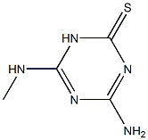 4-Amino-6-methylamino-1,3,5-triazine-2(1H)-thione Struktur