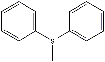 Methyldiphenylsulfonium Struktur