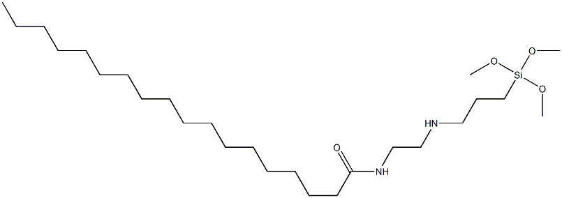 N-[2-[[3-(Trimethoxysilyl)propyl]amino]ethyl]octadecanamide Struktur