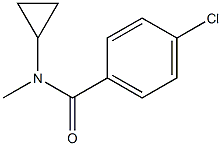 N-Methyl-N-cyclopropyl-4-chlorobenzamide Struktur