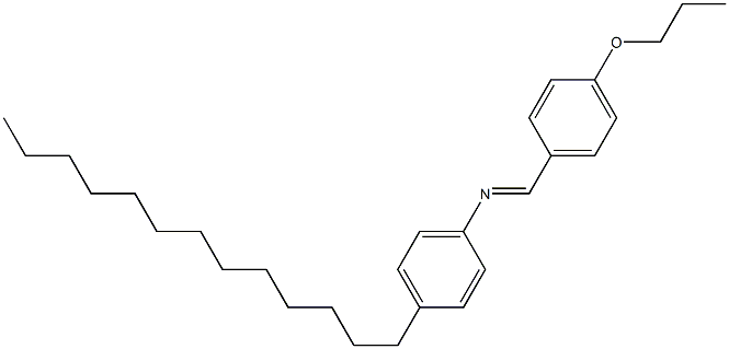 N-(4-Propoxybenzylidene)-4-tridecylaniline Struktur