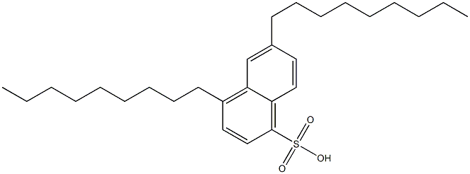 4,6-Dinonyl-1-naphthalenesulfonic acid Struktur