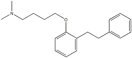 4-[2-(2-Phenylethyl)phenoxy]-N,N-dimethylbutan-1-amine Struktur