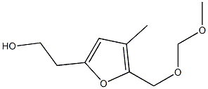 5-[(Methoxymethoxy)methyl]-4-methylfuran-2-ethanol Struktur