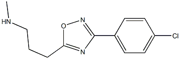 3-(4-Chlorophenyl)-5-[3-(methylamino)propyl]-1,2,4-oxadiazole Struktur