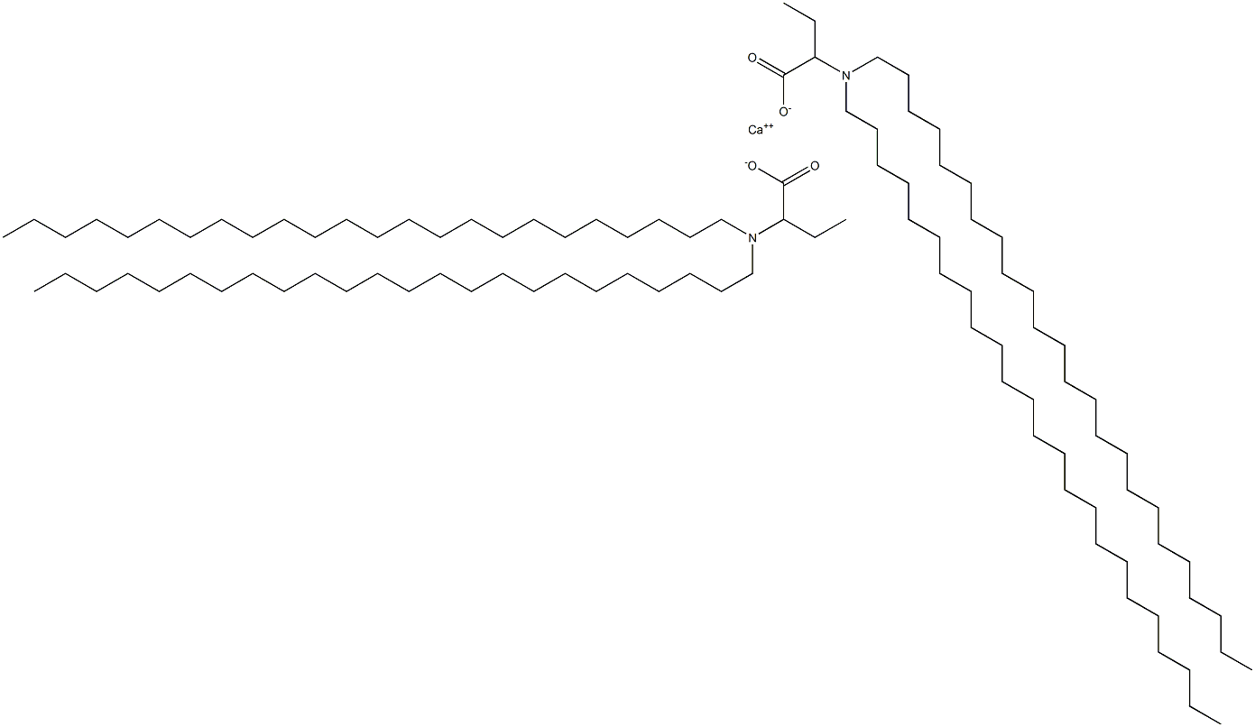 Bis[2-(ditetracosylamino)butyric acid]calcium salt Struktur