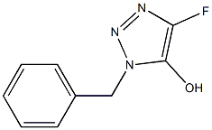 4-Fluoro-1-(benzyl)-1H-1,2,3-triazol-5-ol Struktur