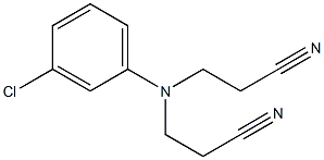 N,N-Di(2-cyanoethyl)-m-chloroaniline Struktur