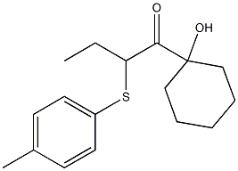 1-(1-Hydroxycyclohexyl)-2-(p-tolylthio)-1-butanone Struktur