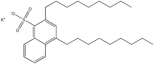 2,4-Dinonyl-1-naphthalenesulfonic acid potassium salt Struktur