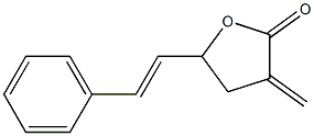 3-Methylene-5-styryltetrahydrofuran-2-one Struktur