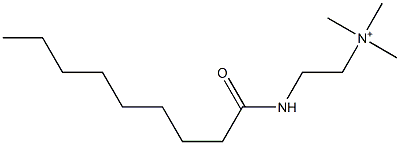 N,N,N-Trimethyl-2-(nonanoylamino)ethanaminium Struktur