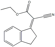 Cyano(2,3-dihydro-1H-indene-1-ylidene)acetic acid ethyl ester Struktur