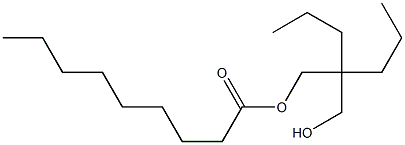 Nonanoic acid 2-(hydroxymethyl)-2-propylpentyl ester Struktur