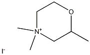 2,4,4-Trimethylmorpholinium iodide Struktur