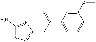 2-Amino-4-[(3-methoxyphenyl)carbonylmethyl]thiazole Struktur