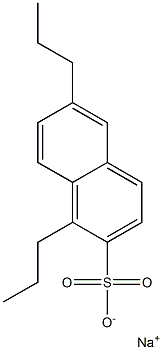 1,6-Dipropyl-2-naphthalenesulfonic acid sodium salt Struktur