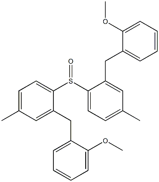 2-Methoxybenzyl(4-methylphenyl) sulfoxide Struktur