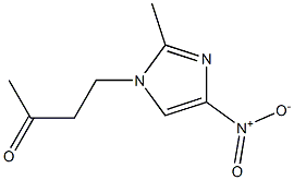 4-(2-Methyl-4-nitro-1H-imidazol-1-yl)-2-butanone Struktur