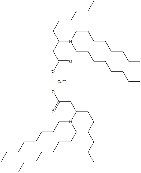 Bis[3-(dioctylamino)nonanoic acid]calcium salt Struktur