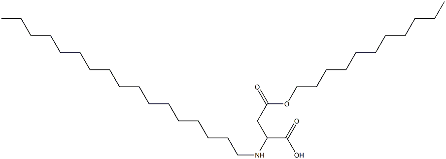 2-Heptadecylamino-3-(undecyloxycarbonyl)propionic acid Struktur