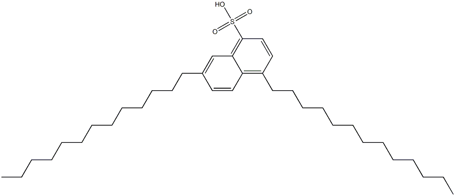 4,7-Ditridecyl-1-naphthalenesulfonic acid Struktur