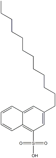 3-Dodecyl-1-naphthalenesulfonic acid Struktur