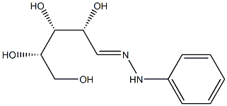 L-Ribose phenyl hydrazone Struktur