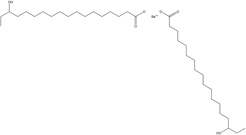 Bis(16-hydroxystearic acid)barium salt Struktur