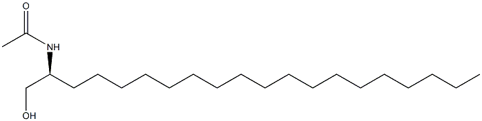 (-)-N-[(S)-1-(Hydroxymethyl)nonadecyl]acetamide Struktur