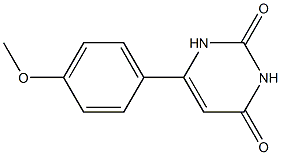 6-(4-Methoxyphenyl)uracil Struktur