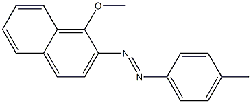 1-Methoxy-2-[(4-methylphenyl)azo]naphthalene Struktur