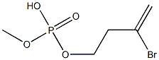 (2-Bromoallyl)dimethyl=phosphate Struktur