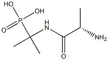 [2-(L-Alanylamino)propan-2-yl]phosphonic acid Struktur