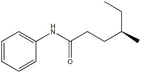 [R,(-)]-4-Methyl-N-phenylhexanamide Struktur